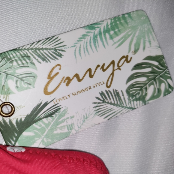 😍HOST PICK!! 🆕Envya | Polka Dot Strapless Swimsuit Size Medium - Picture 10 of 11